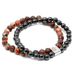 Magnetic Leopard Skin Jasper Gemstone Bracelet – view 5