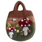 Mushroom Garden Felted Wool Bag - 35x27cm – view 3