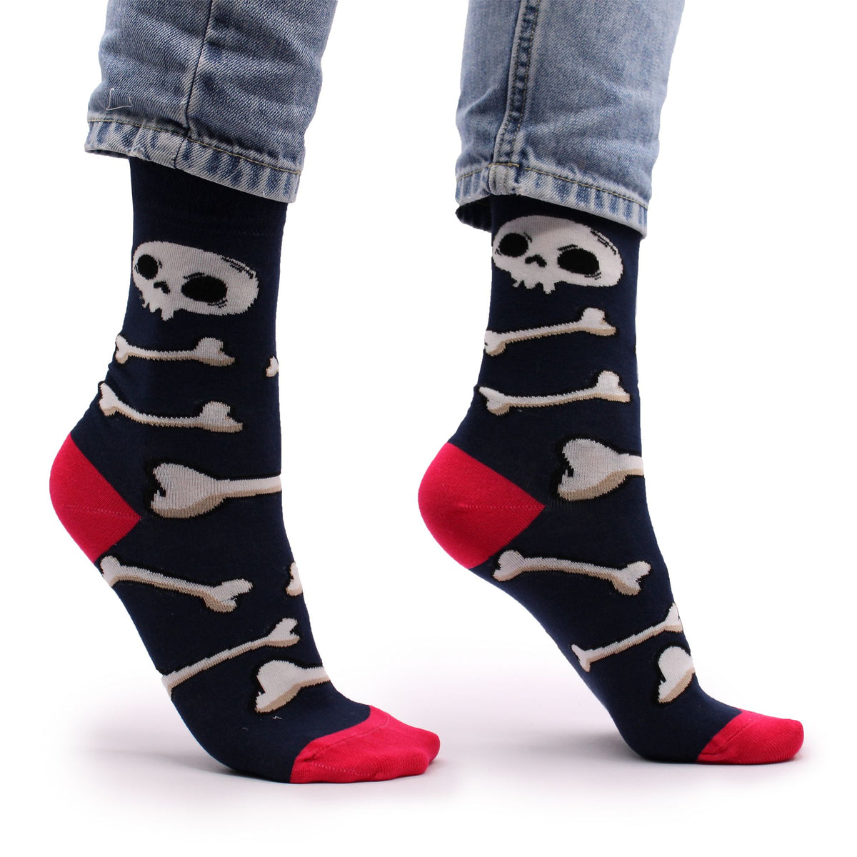 Hop Hare Bamboo Socks (36-40) - Skulls and Bones – view 3