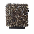 Boho Seashell Lamp - Chocolate Twist Square, 15cm