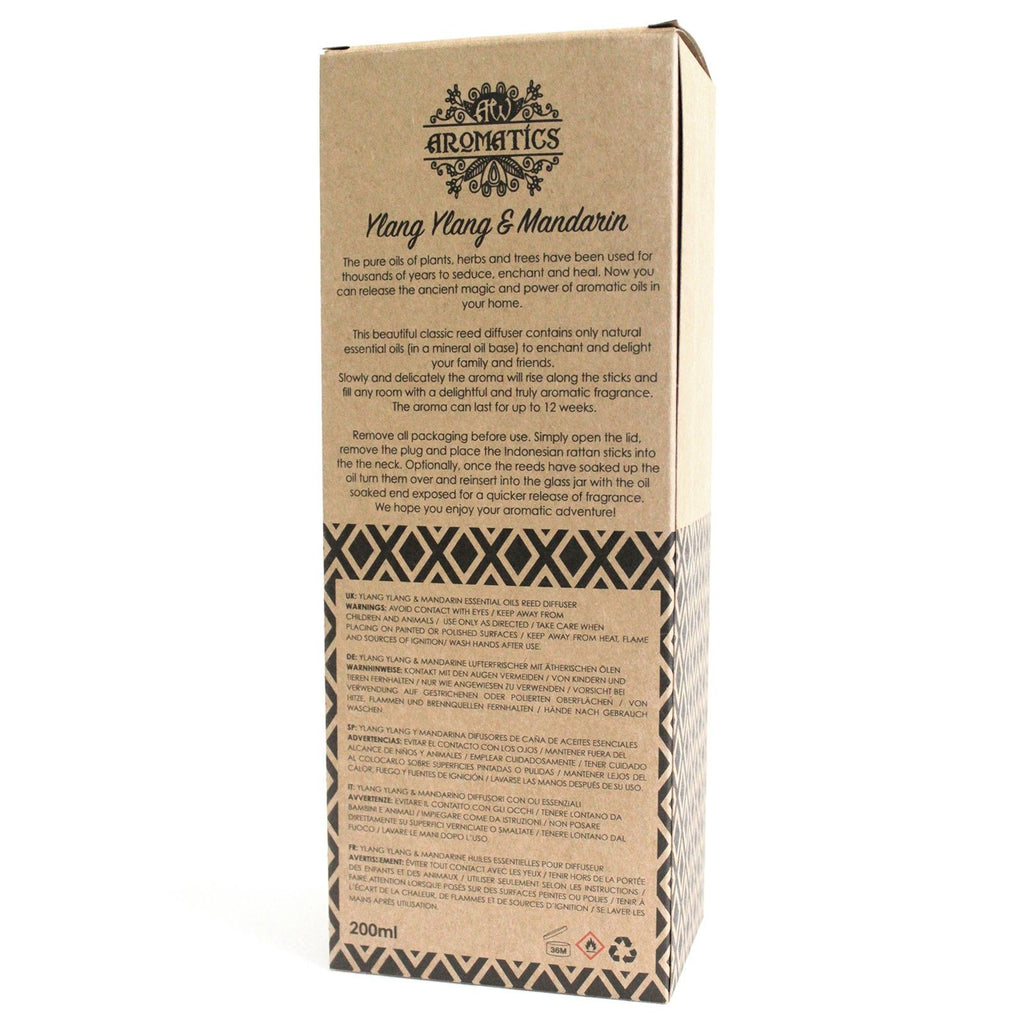 Ylang Ylang & Mandarin Essential Oil Reed Diffuser 200ml – view 3