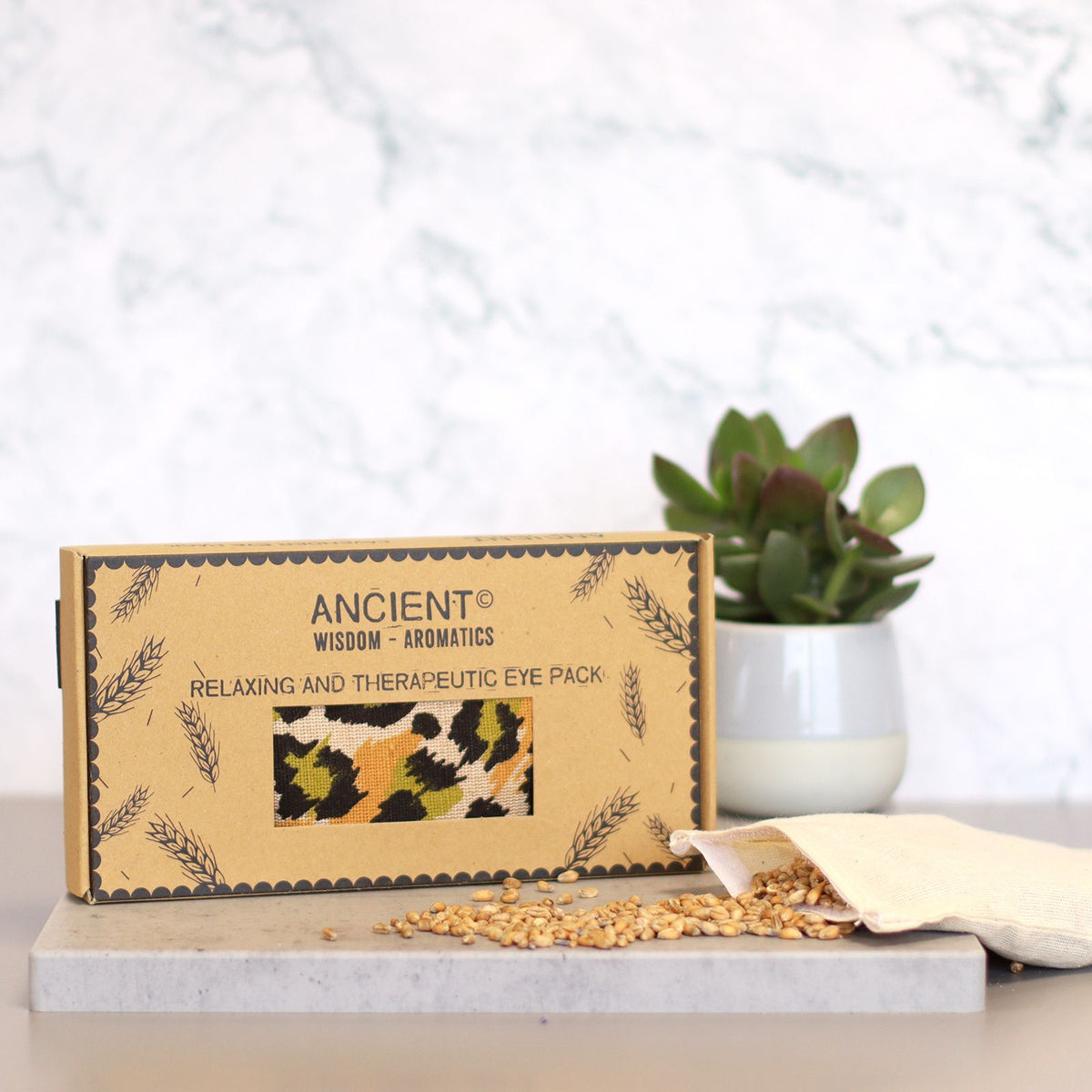 Lavender Eye Pillow with Gift Box - Night Leopard Print – view 4