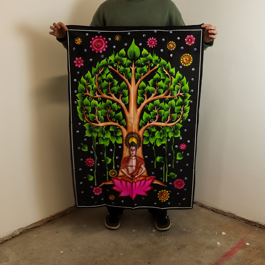 Cotton Wall Art (70x110cm) - Buddha Bodhi Tree – view 2