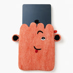 Pink Cute Face Felt Laptop Pouch, up to 14 Inches – view 4
