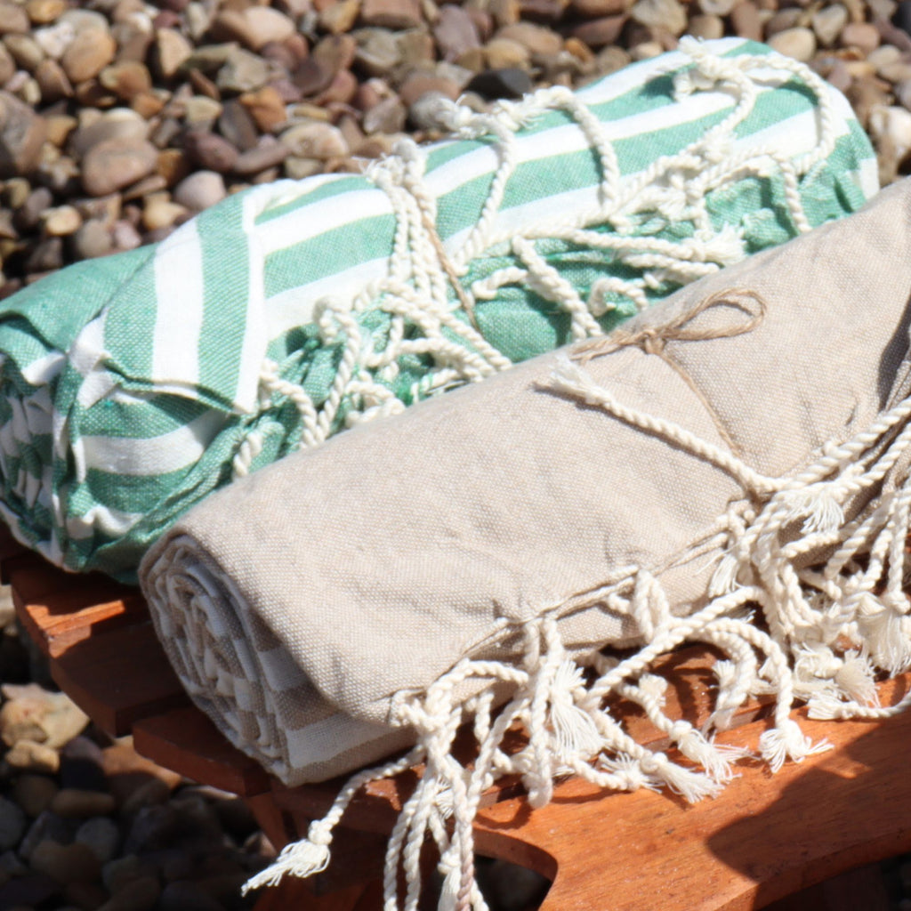 Cotton Pareo Throw - 100x180 cm - Warm Sand – view 5