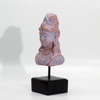 Lucky Java Princess Statue on Stand, Blue Copper – view 4