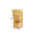 Kraft Window Bags 12x20 cm, Pack of 10