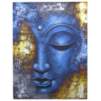 Buddha Painting, Blue Face Abstract - 80 x 60cm – view 2