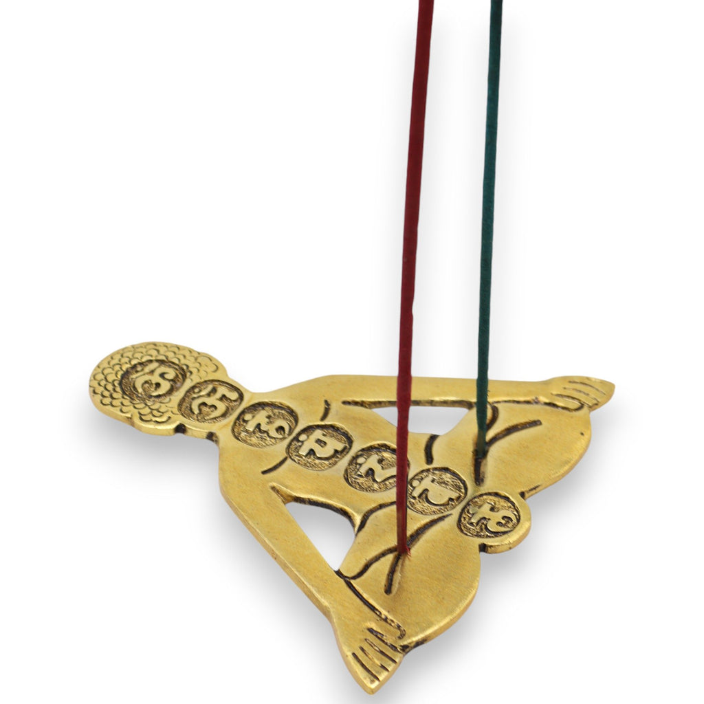 Gold Seven Chakra Incense Holder 12x12cm – view 2