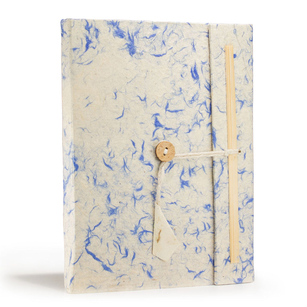 Lokta Blue Cotton Fleck Notebook – Large, Bookmark