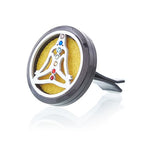Yoga Chakra Car Diffuser Kit - 30mm Pewter Style Locket – view 2