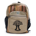 Large Hemp Backpack - Bodhi Tree Design