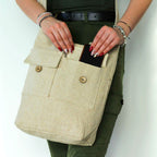 Natural Tones Two Pocket Bag Natural Large – view 3