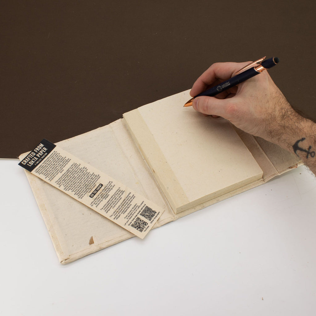 Lokta Pressed Flower Notebook – Medium – view 5