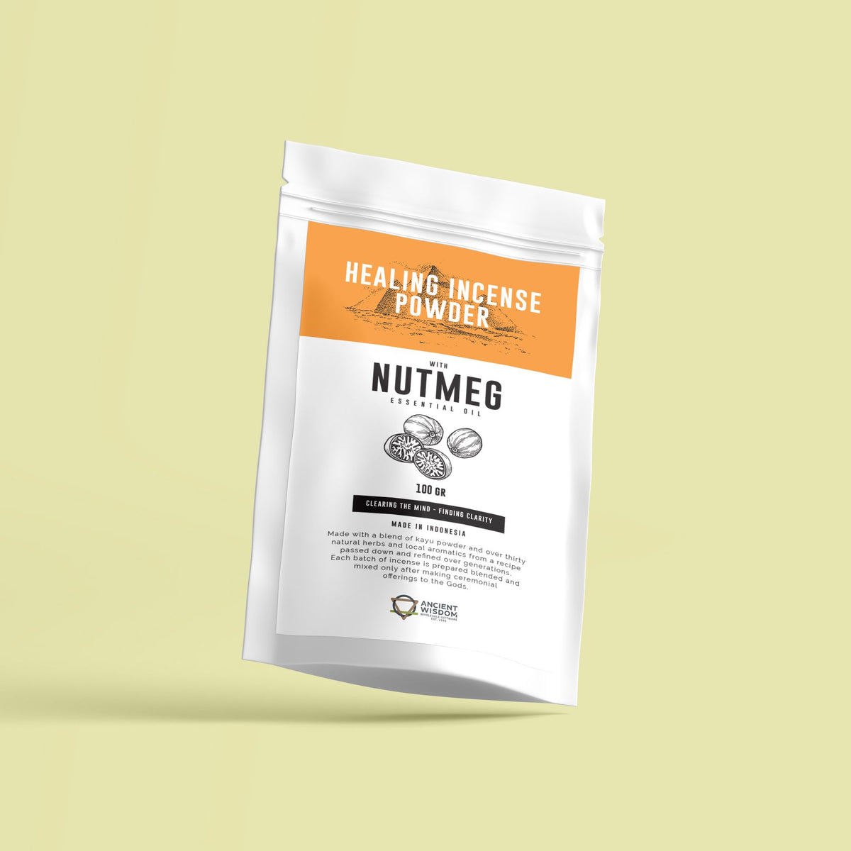 Healing Incense Powder - Nutmeg 100g – view 3