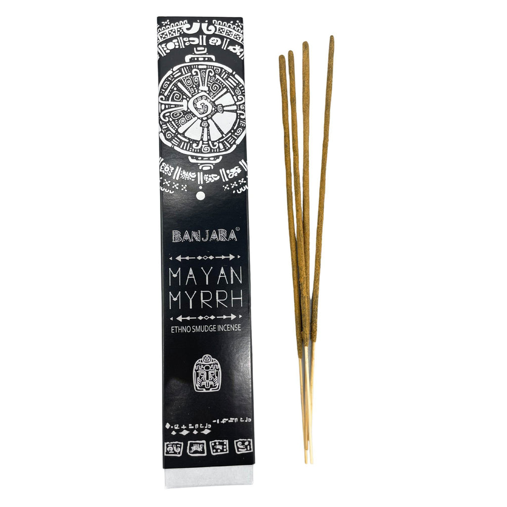Banjara Tribal Smudge Incense Sticks - Mayan Myrrh – view 3