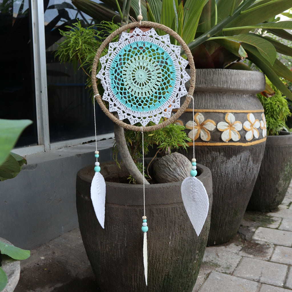 Large Turquoise Dream Catcher - Elemental Spirits – view 2