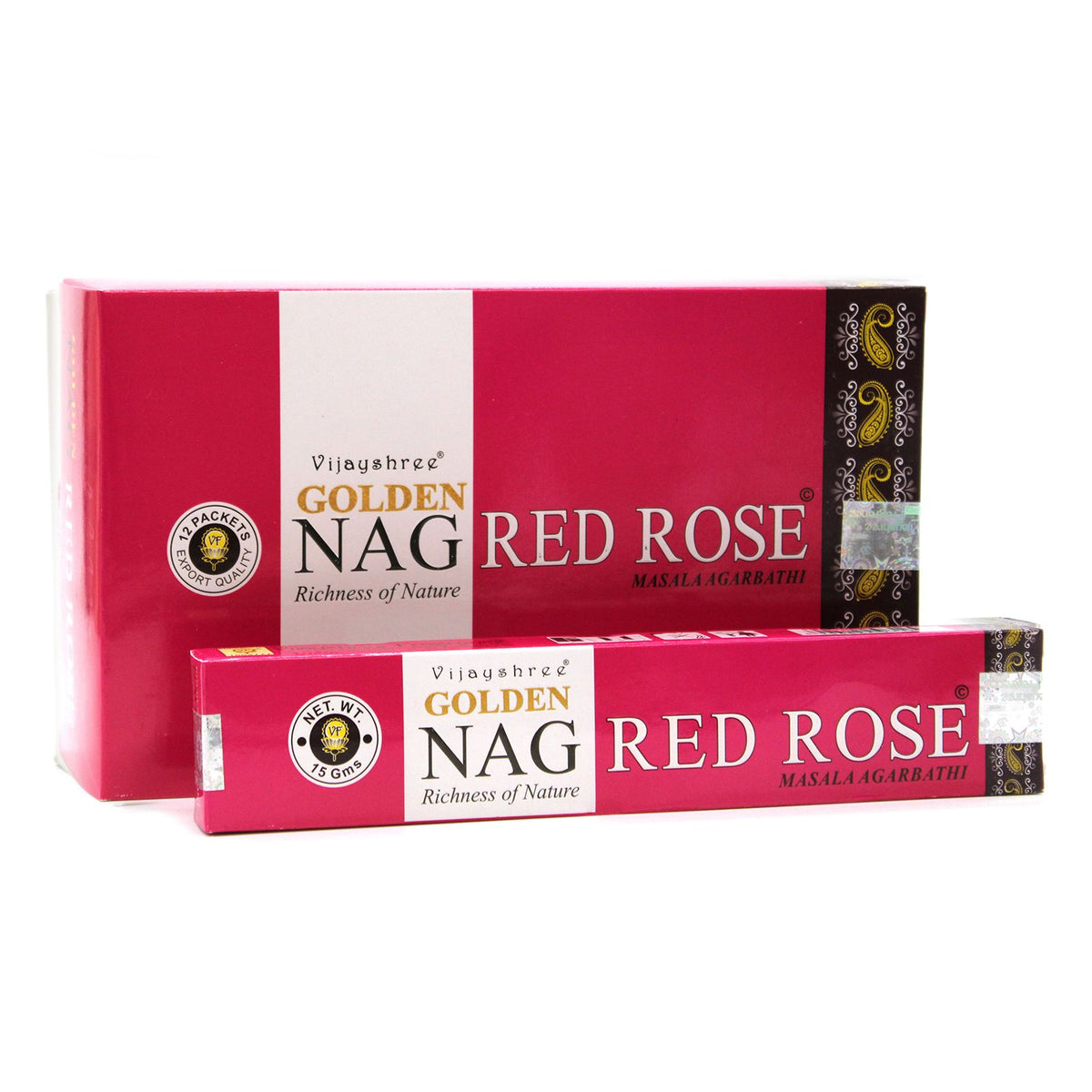 Golden Nag Red Rose Incense Sticks 15g Pack