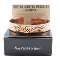 Copper Tibetan Bracelet with Wide Tribal Swirls