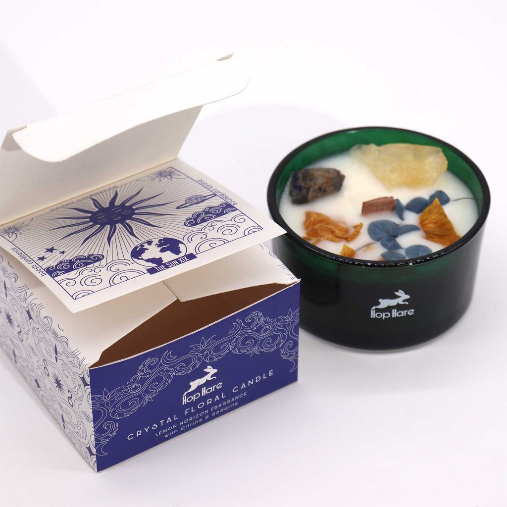 Hop Hare Crystal Magic Candle - The Sun, Citrine & Sodalite – view 8