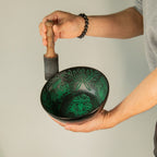 Aluminium Singing Bowl - Magic Mushroom - Green (20cm) – view 3