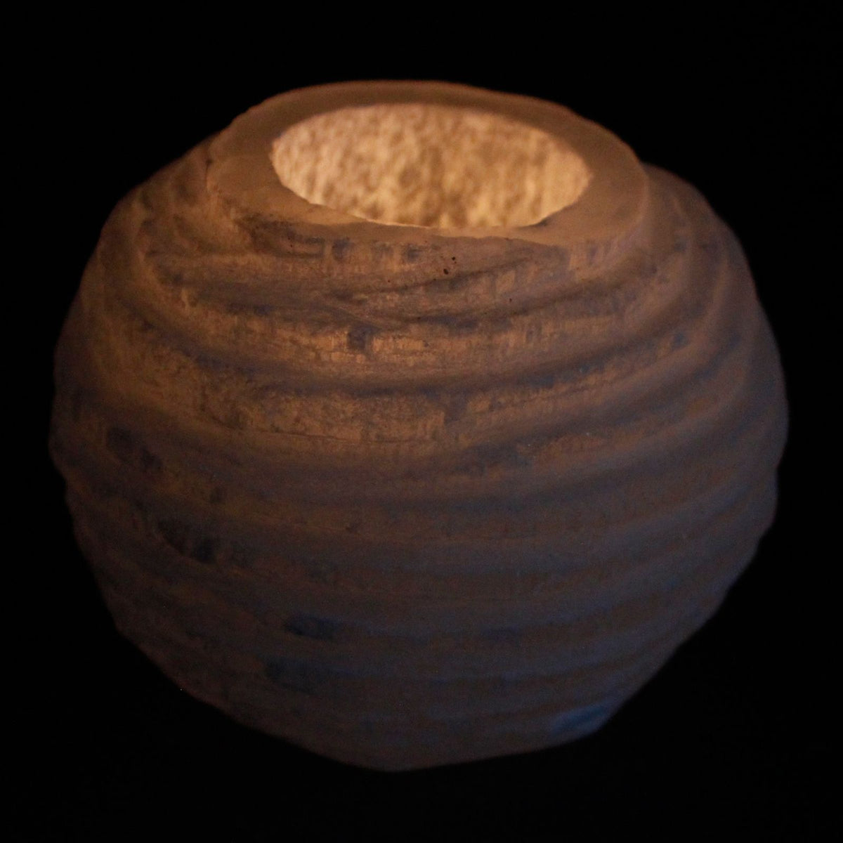 Selenite Snowball Candle Holder - 8 cm – view 4