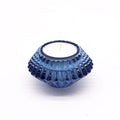 Set of 2 Flower Flip Candle Holders - Royal Blue