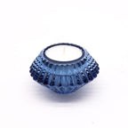 Set of 2 Flower Flip Candle Holders - Royal Blue