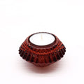 Set of 2 Flower Flip Candle Holders - Vampire Red