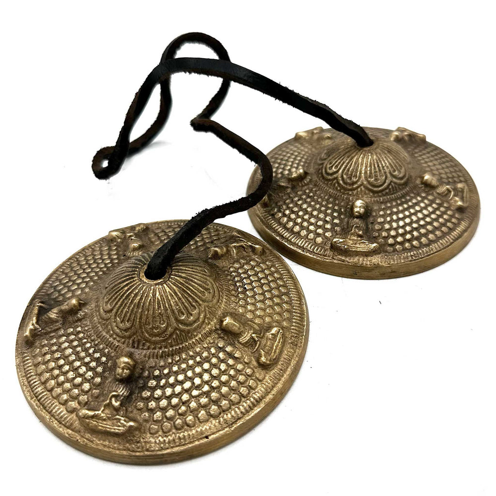 Tibetan Tingsha Bells - Five Buddha Design - 9.5cm