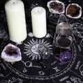 Fringed Altar Cloth with Horoscope Wheel Design