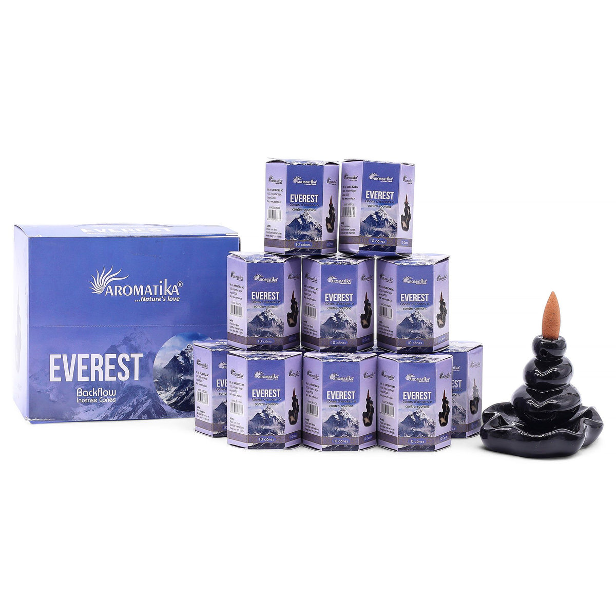 Aromatika Everest Backflow Incense Cones Pack of 10 – view 6
