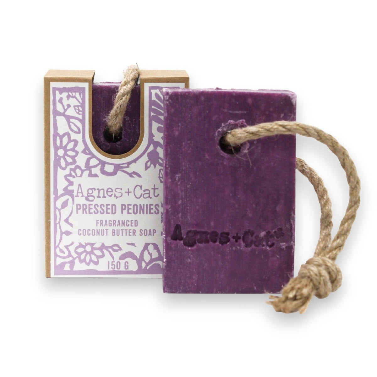 Agnes + Cat Soap on a Rope - Pressed Peonies