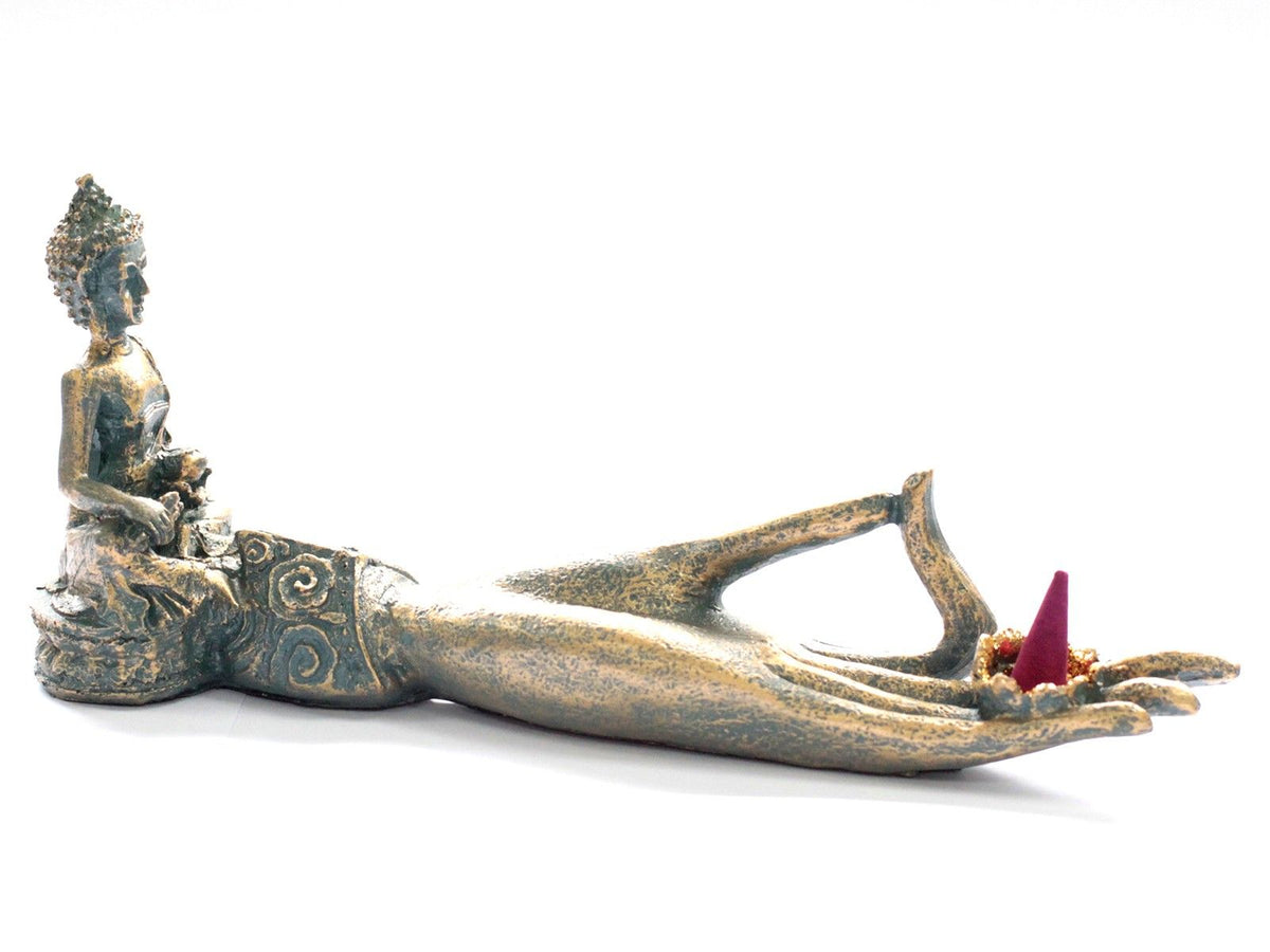 Antique-Style Buddha Hand Incense Burner 25 cm – view 2