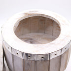 Beer Barrel Stool 38x32cm - Whitewash – view 3