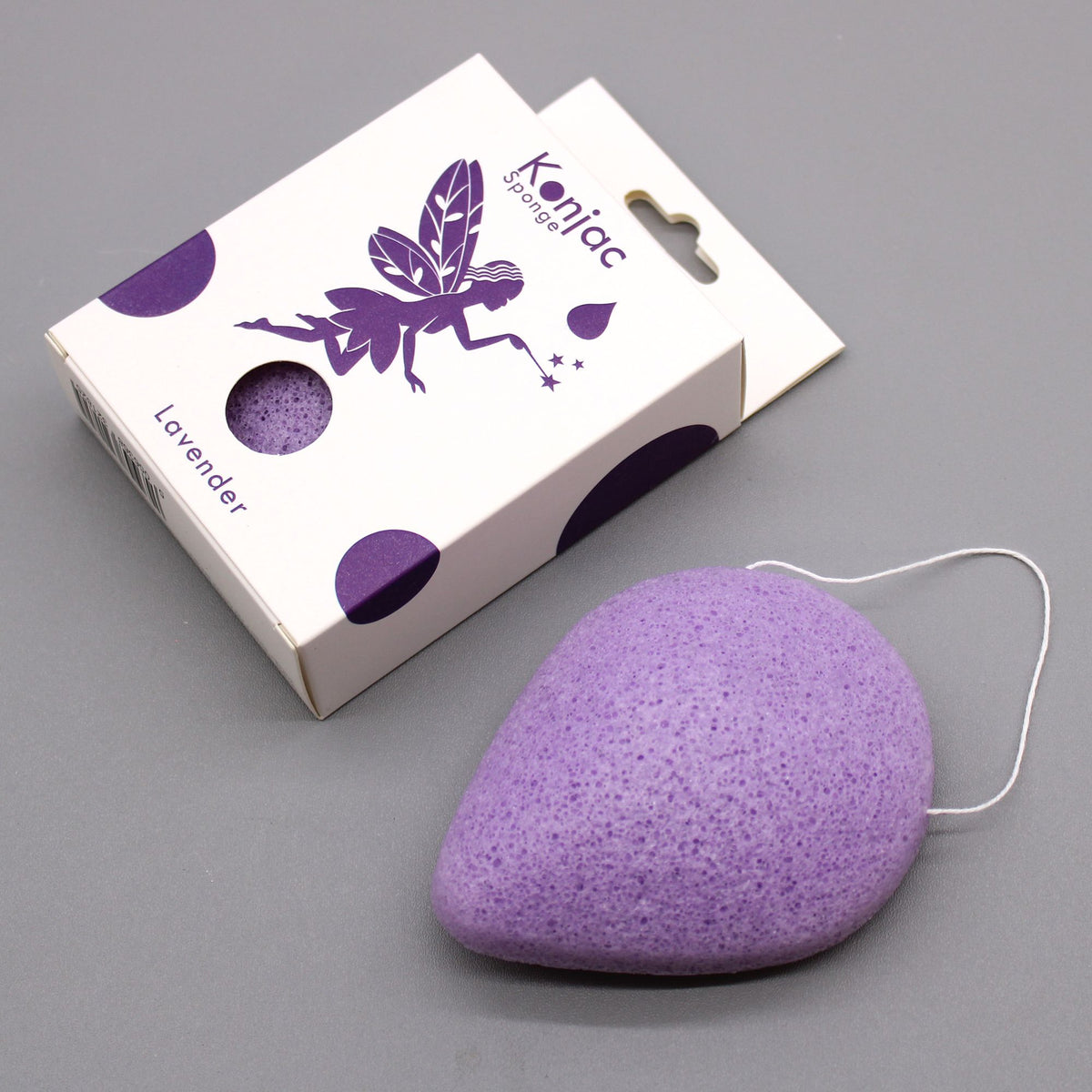 Teardrop Konjac Sponge - Lavender – view 2