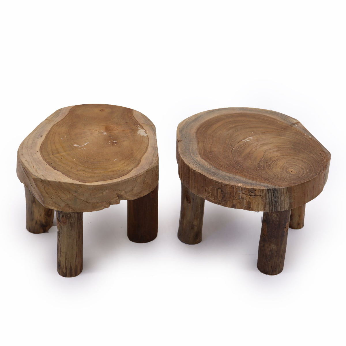 Medium Teak Display Pad Stands, Set of 2 - 27 x 15 cm – view 3