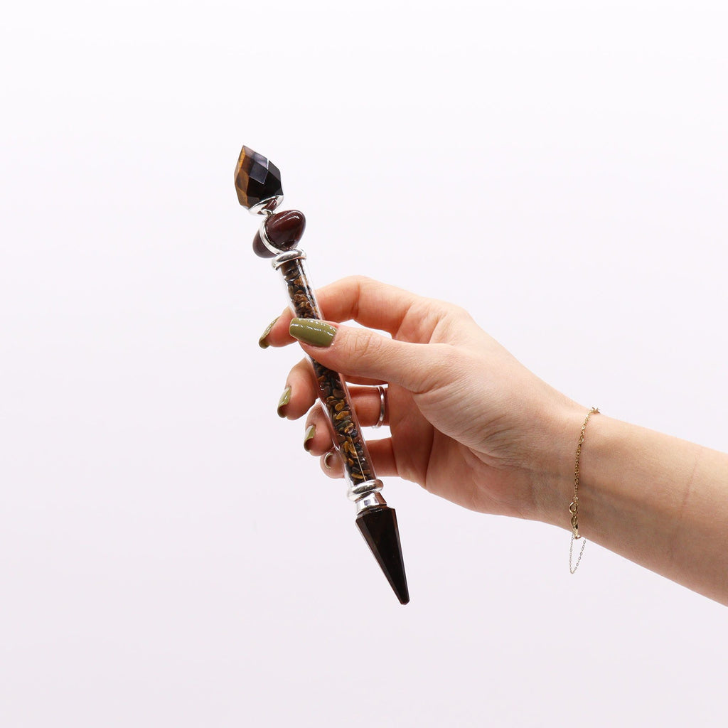 Tiger Eye Shiva Lingam Magic Wand - Confidence – view 3