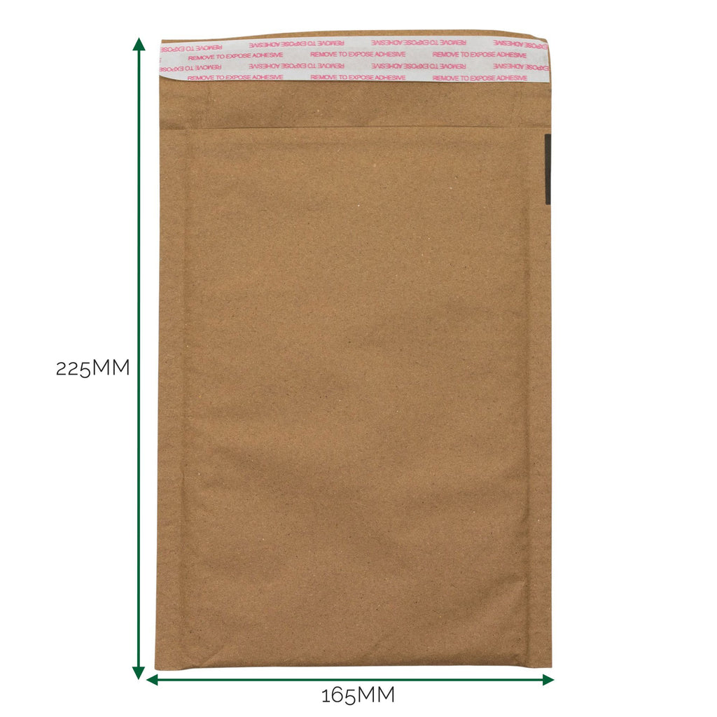 Kraft Padded Honeycomb Mailing Envelope 165x225mm