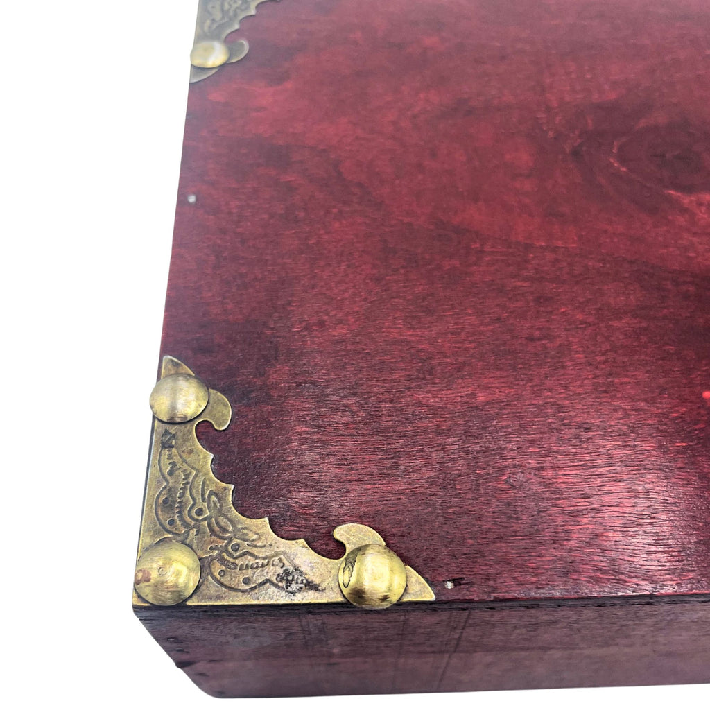 Tan Tea and Gift Hamper Box, Vintage Style