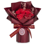 Red Soap Rose Bouquet - Love Is Eternal Gift Card – view 7
