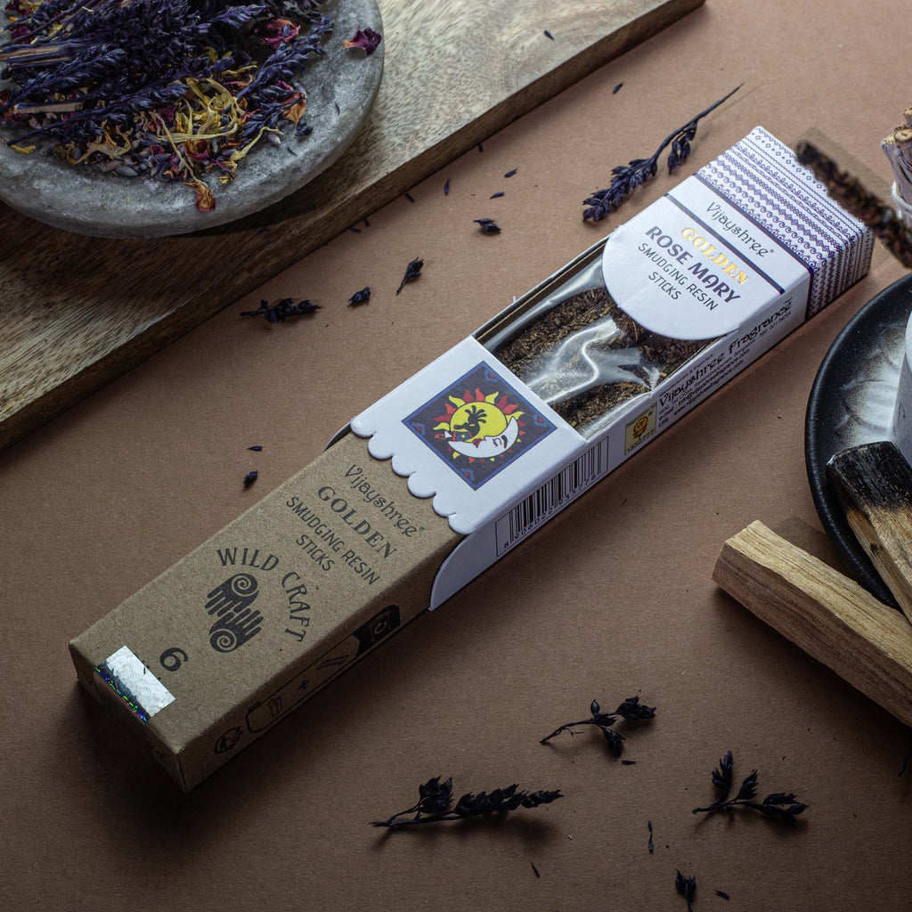 Golden Rose Mary Smudging Resin Sticks - 30g – view 7