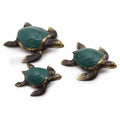 Brass Sea Turtle Set of 3