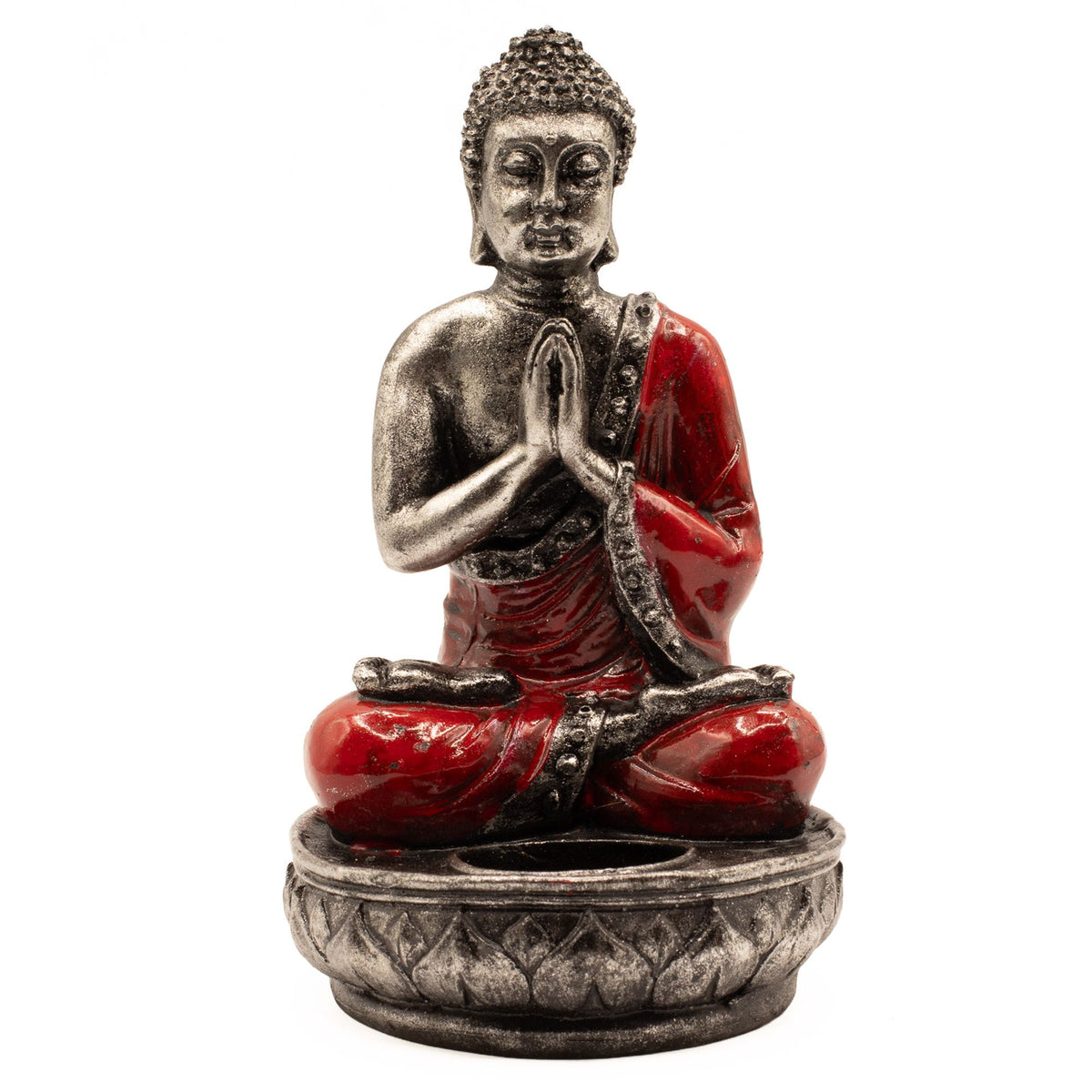 Red Buddha Candle Holder - Medium