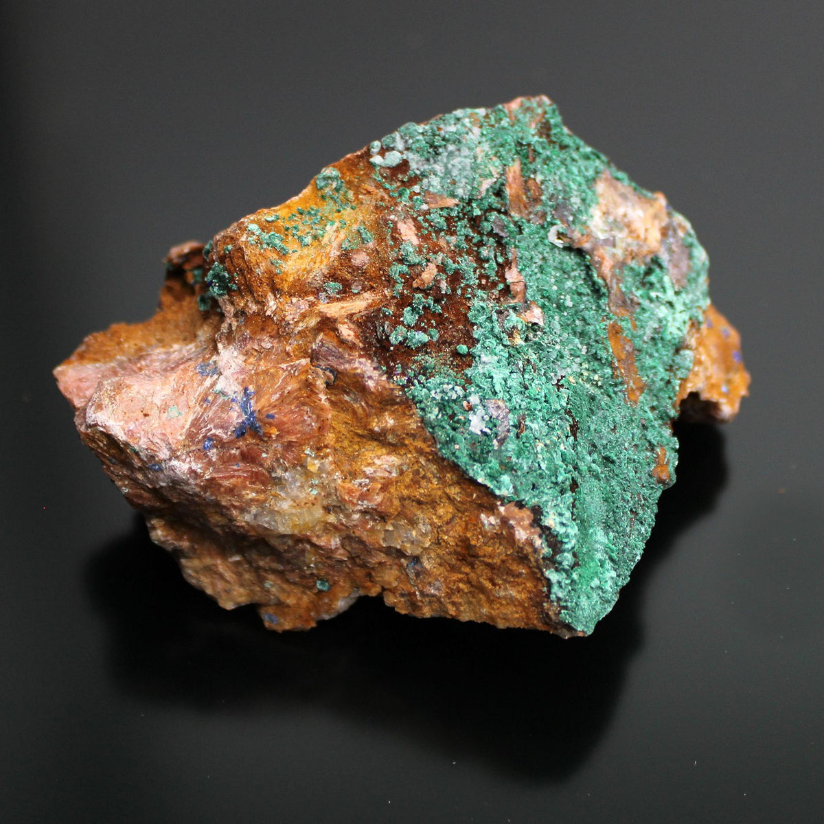 Azurite Malachite Mineral Specimens Tray, Approx 20 Pieces – view 7