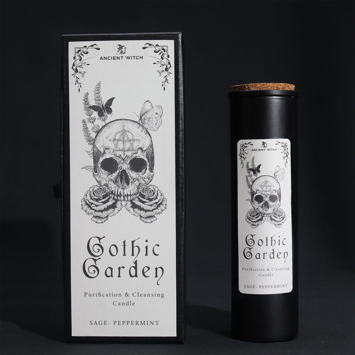 Ancient Witch Gothic Garden Ritual Candle - Sage & Peppermint – view 4