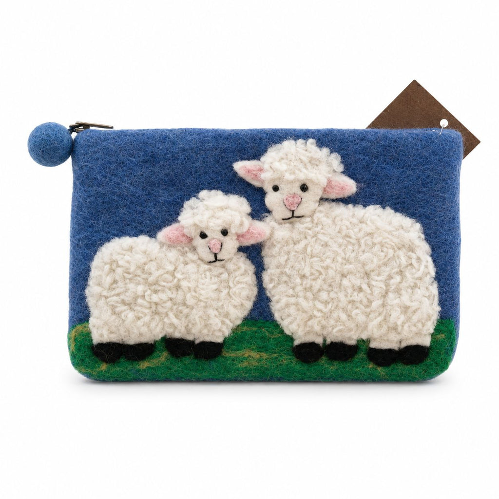 Felt Zipper Pouches - Countryside Sheep - Set of 3 – view 4