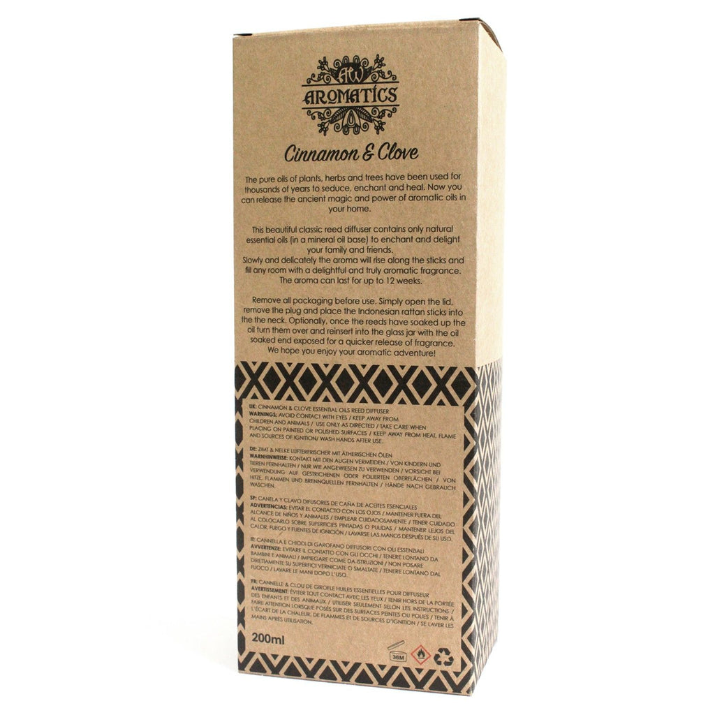 Cinnamon and Clove Essential Oil Reed Diffuser 200ml – view 3