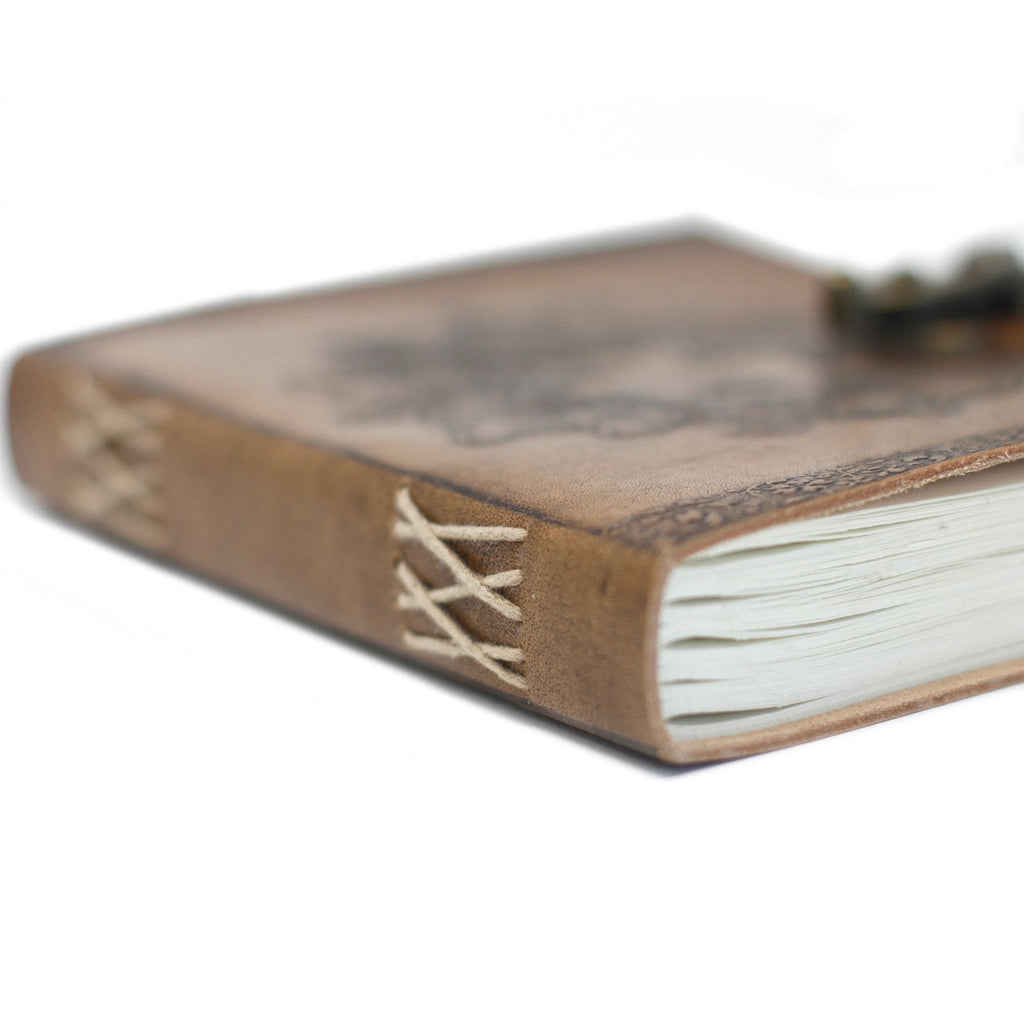 Leather Greenman Notebook, 200 Pages – 15.5x20 cm – view 4