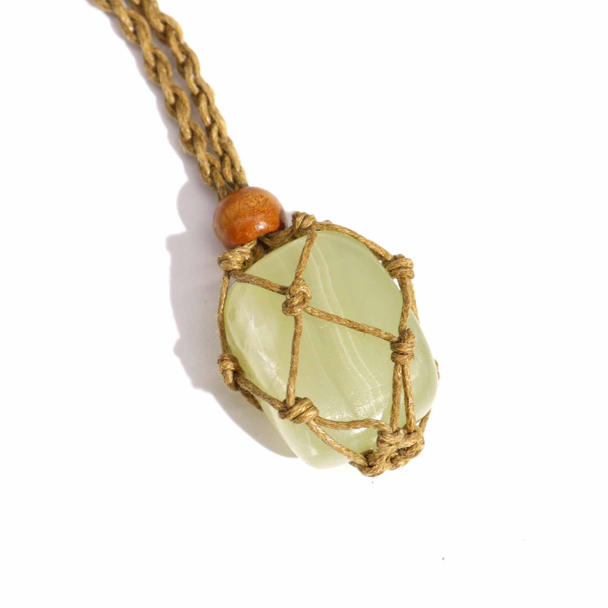 Waxed Cotton Necklace Cord 45cm - Sand – view 2